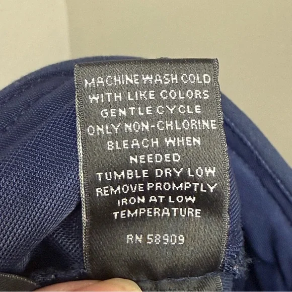 Investments Navy Stretch Dress Pants 14L Wide Leg Career Office Chic - Picture 8 of 9